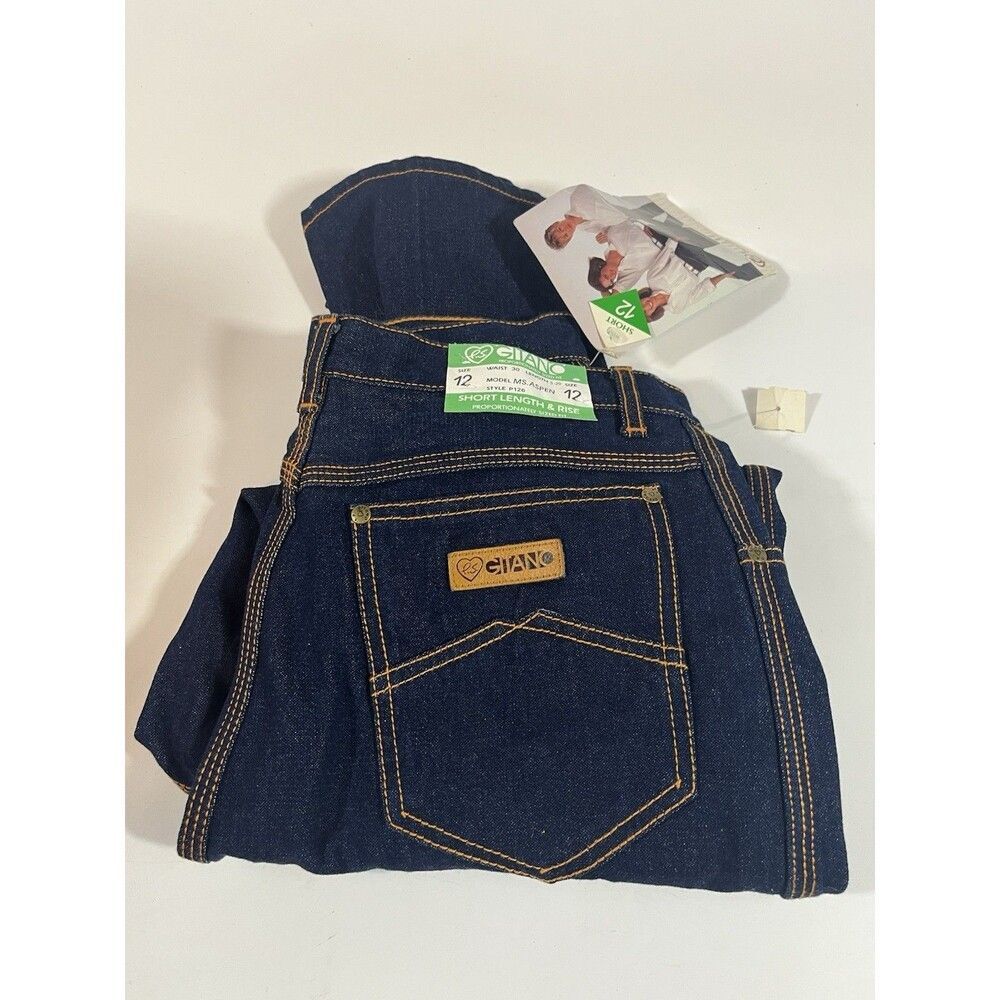 P.S. Gitano Ms Aspen Blue Jeans Size 12 Style P126 30 Waist 29 Length Vintage